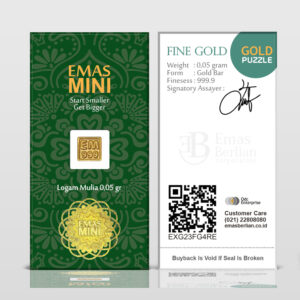 Emas Mini Secure Card 0,05 gram